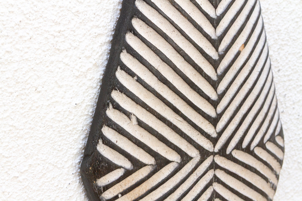 Hand Carved African Wooden Shield Wall Art