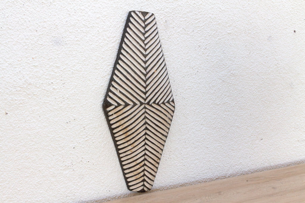 Hand Carved African Wooden Shield Wall Art