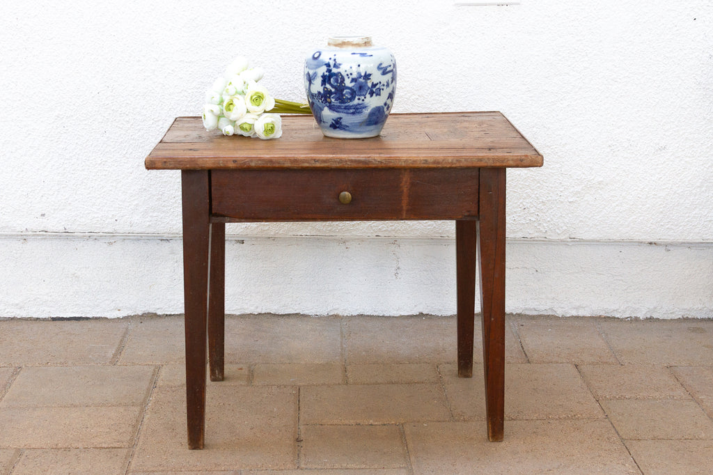 Petite French Farmhouse End Table