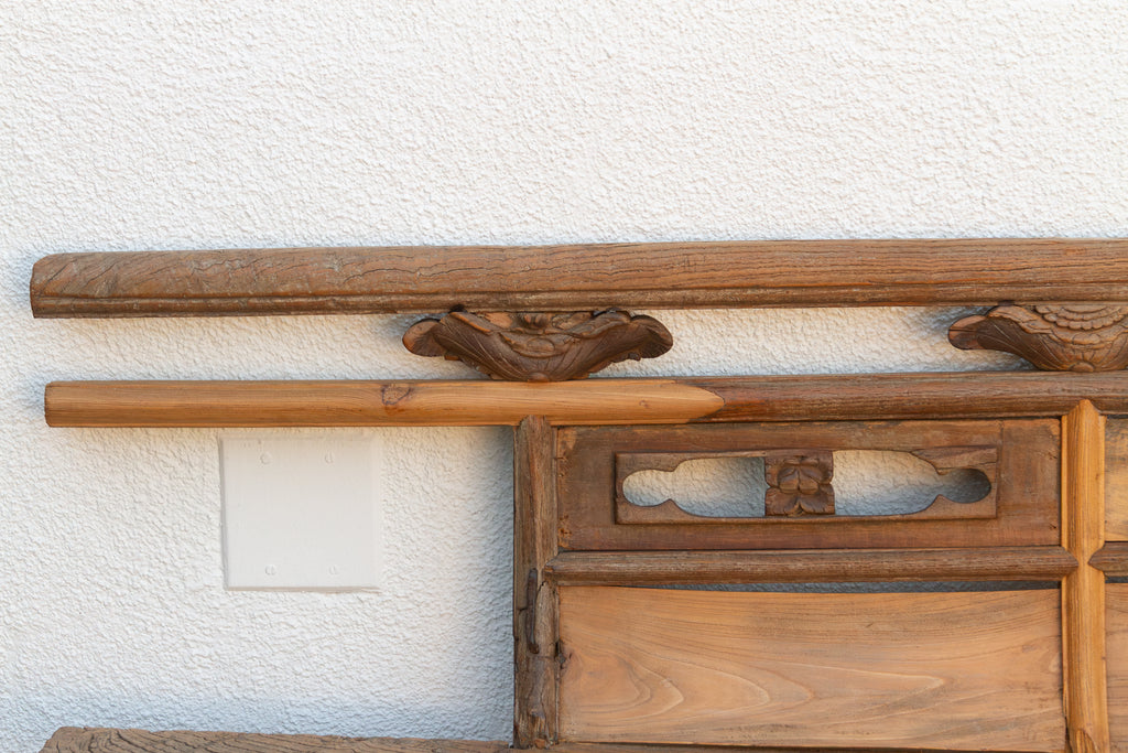 Rare 18th Century Oxidized Elm Theater Bench