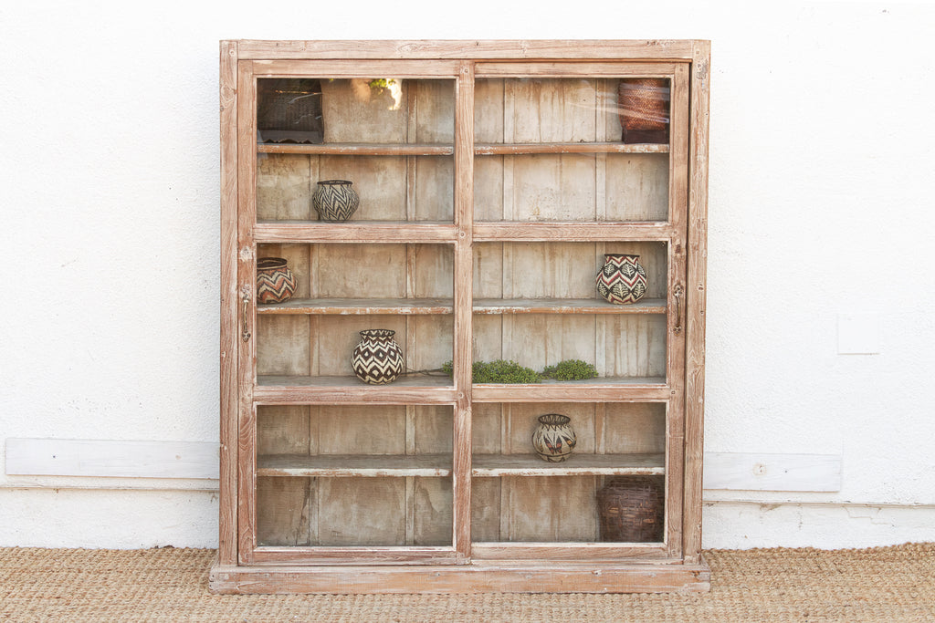 Antique Tall & Slim Farmhouse Display Cabinet (Trade)