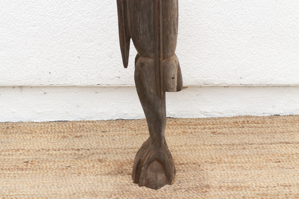 Senufo Spirit, Primitive Carved Wood Bird Statue