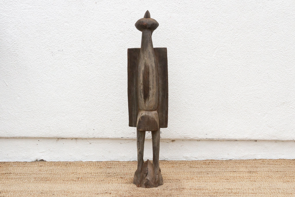 Senufo Spirit, Primitive Carved Wood Bird Statue