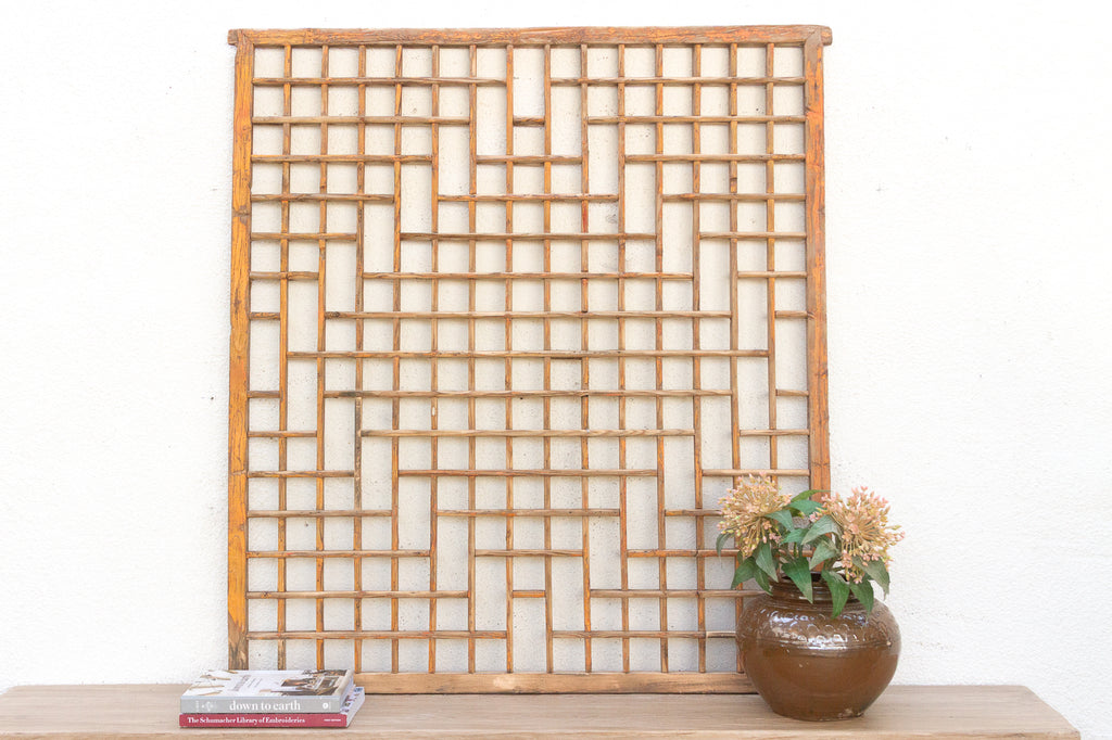 Antique Hand Carved Fretwork Screen