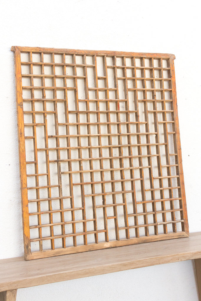 Antique Hand Carved Fretwork Screen