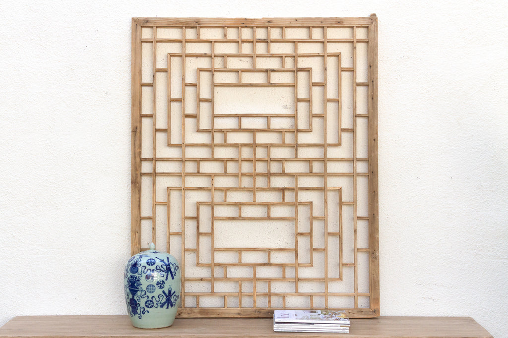 The Scholar's Screen, Antique Lattice Wall Art