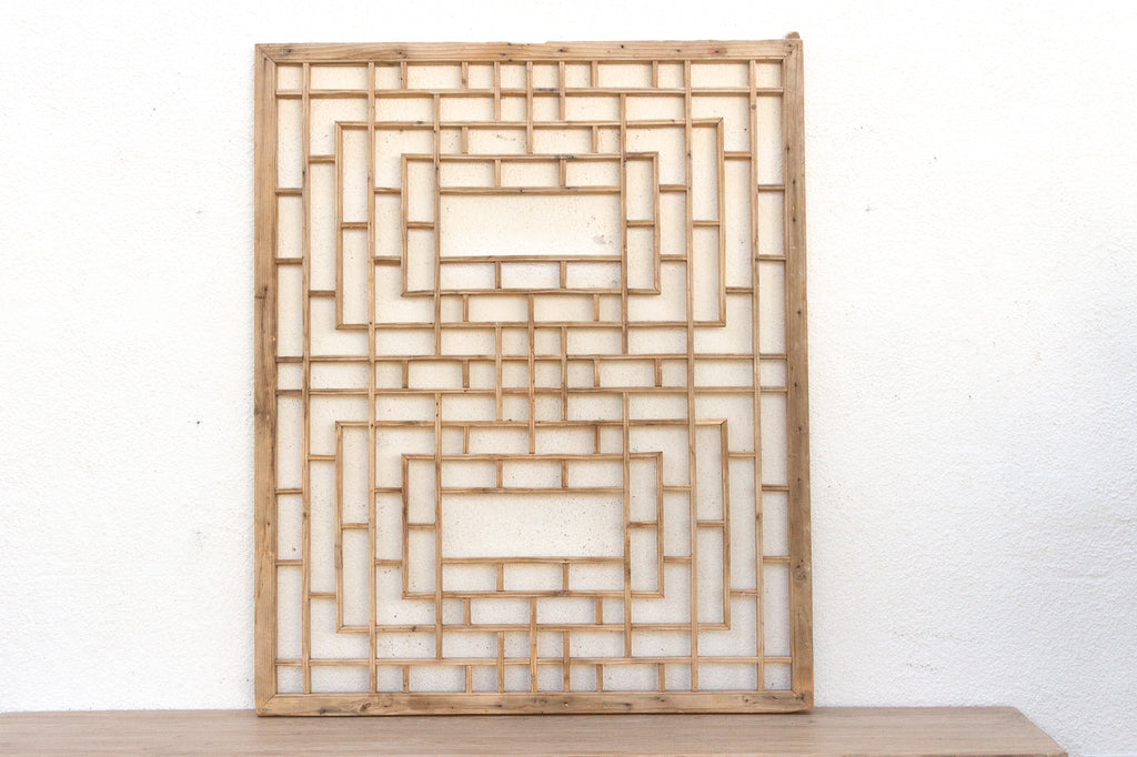 The Scholar's Screen, Antique Lattice Wall Art