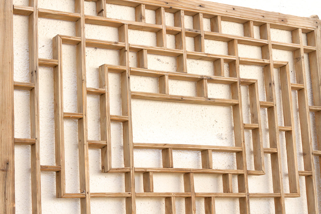 The Scholar's Screen, Antique Lattice Wall Art