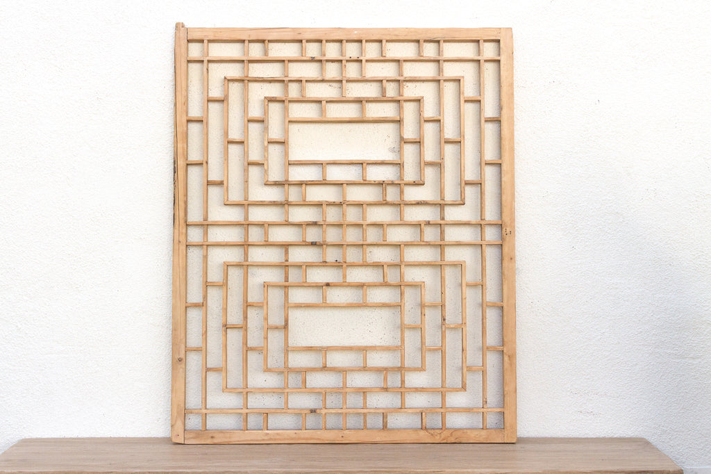 The Scholar's Screen, Antique Lattice Wall Art