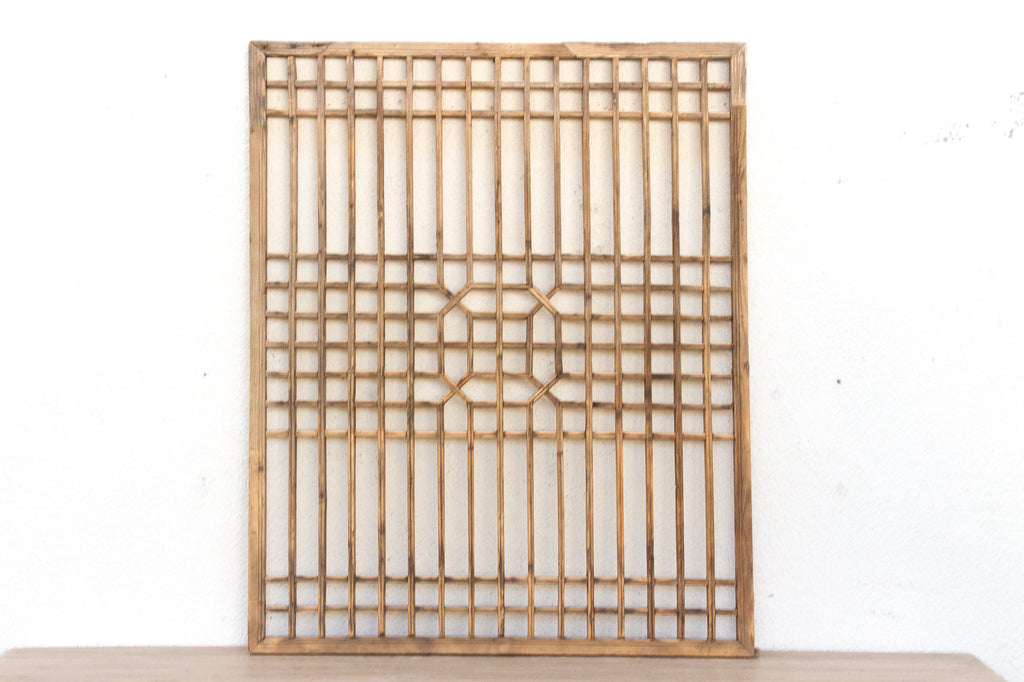 A Geometric Maze, Antique Lattice Wall Art