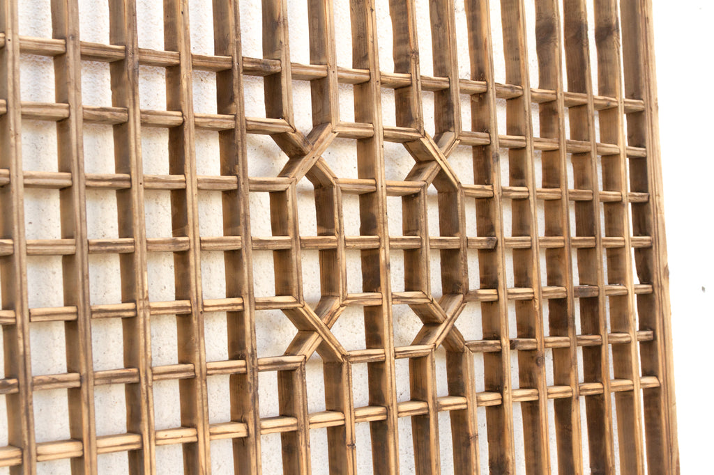 A Geometric Maze, Antique Lattice Wall Art