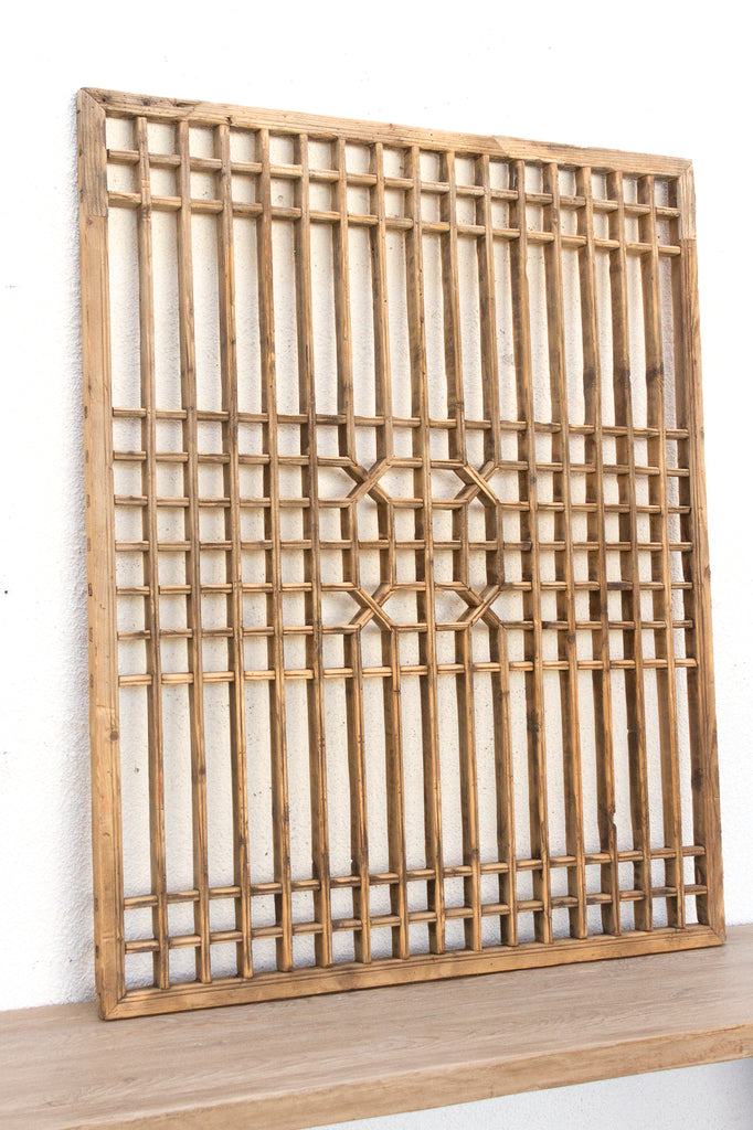 A Geometric Maze, Antique Lattice Wall Art