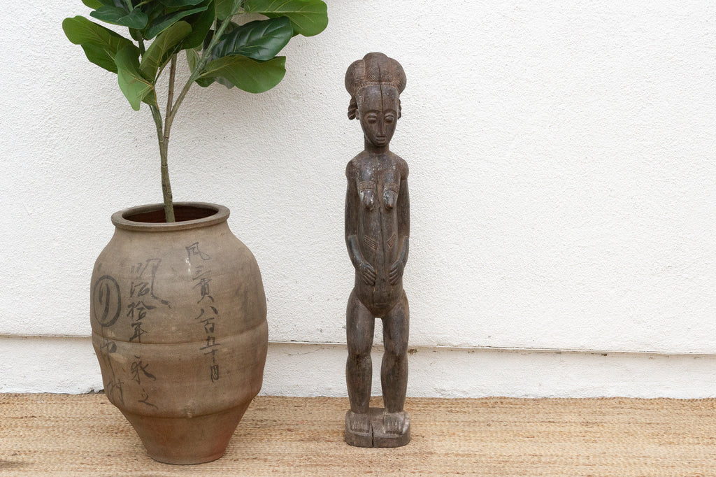Antique Baule Female Figure w/Serene Expression