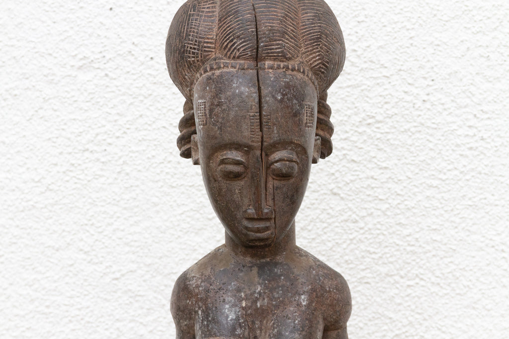 Antique Baule Female Figure w/Serene Expression