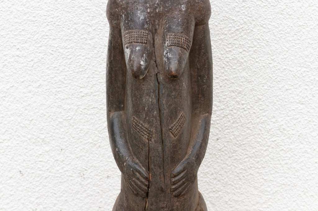 Antique Baule Female Figure w/Serene Expression