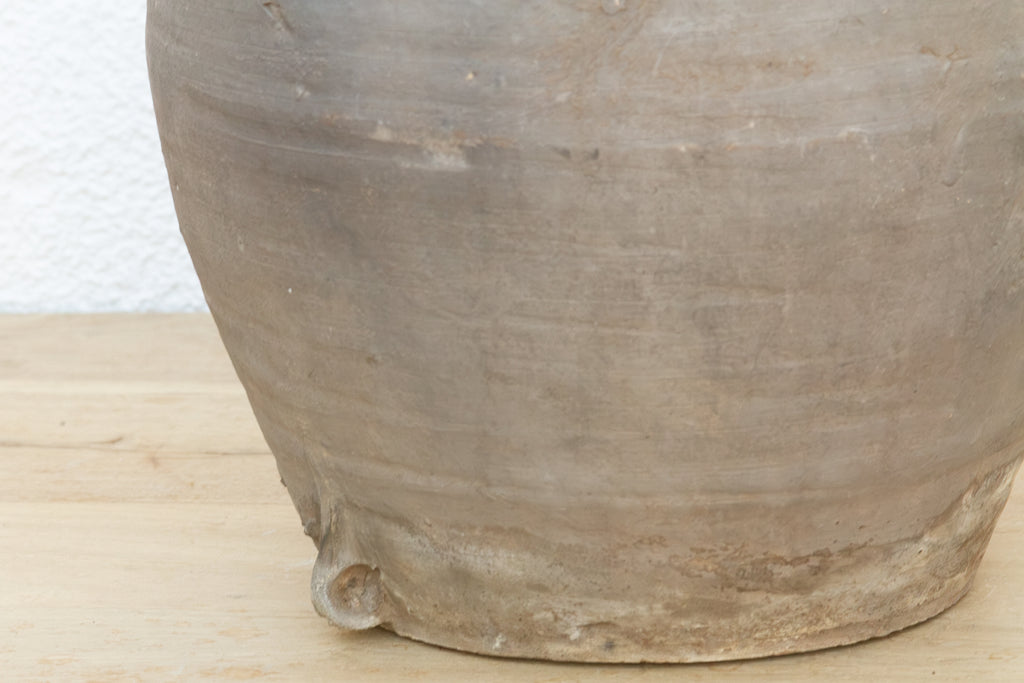 Vintage Charcoal Jar with Small Handles