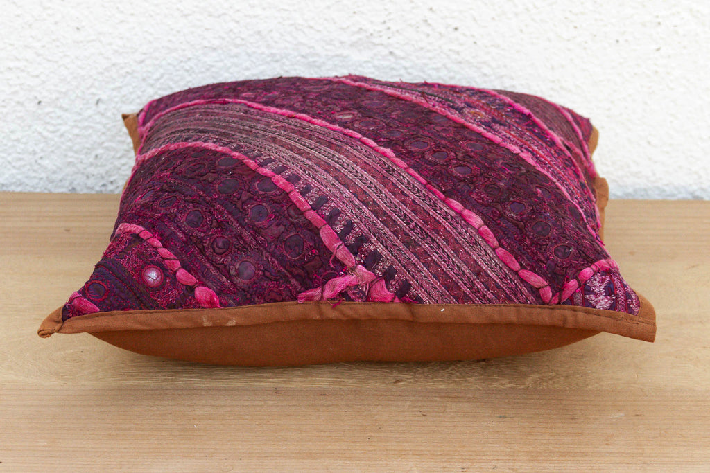 Royal Magenta Antique Jaisalmer Pillow (Trade)