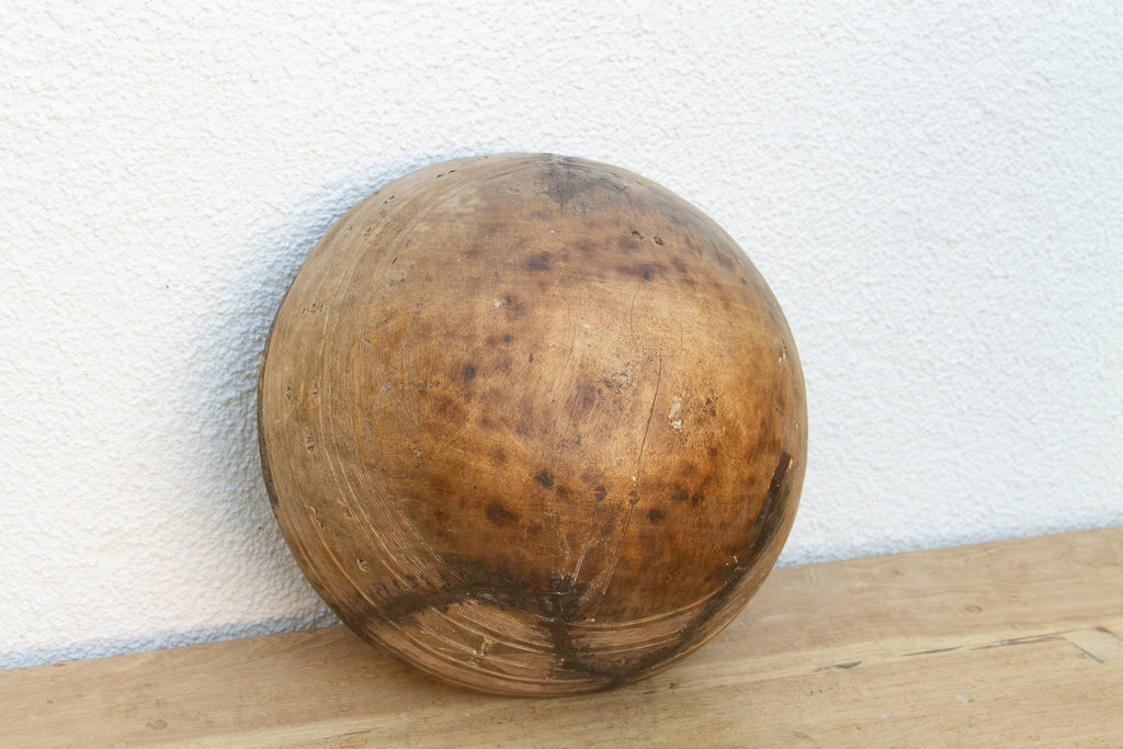 Antique African Carved Kitchen Wood Bowl (Trade)