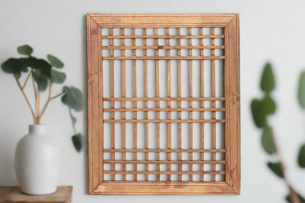 Antique Wood Fretwork Wall Art