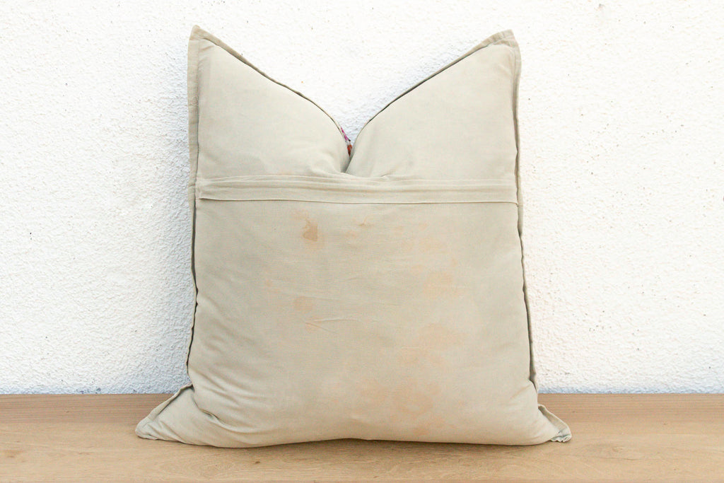Large Earthy Rose Antique Jaisalmer Pillow