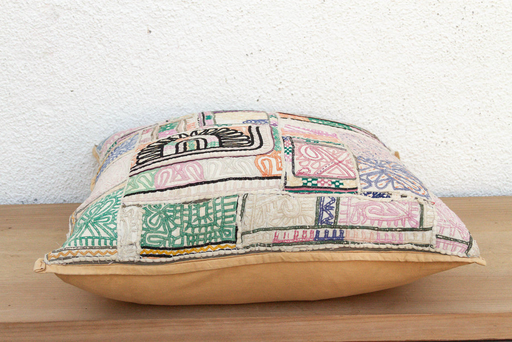 Large Pastel Heritage Antique Jaisalmer Pillow (Trade)