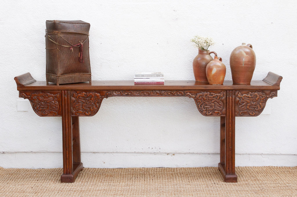 Grand Antique Chinese Carved Altar Table (Trade)