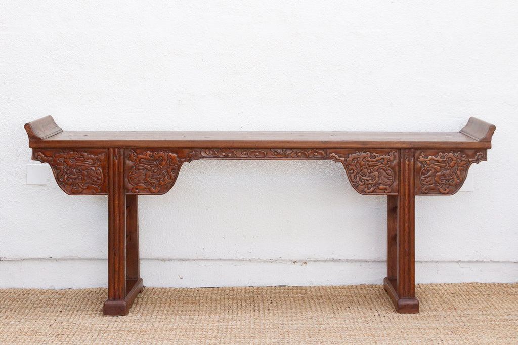 Grand Antique Chinese Carved Altar Table (Trade)