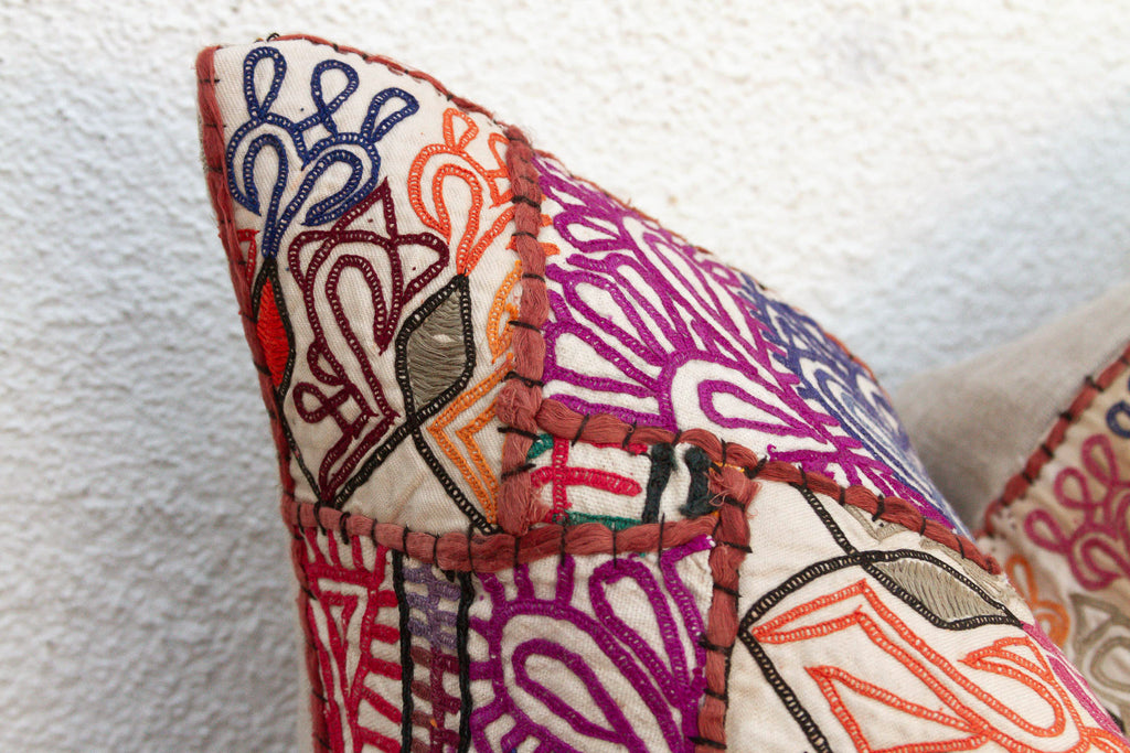 Large Bohemian Jaisalmer Antique Pillow
