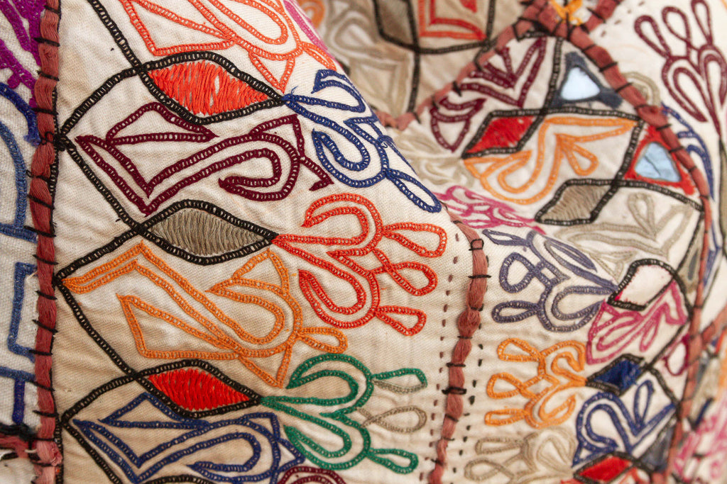 Large Bohemian Jaisalmer Antique Pillow