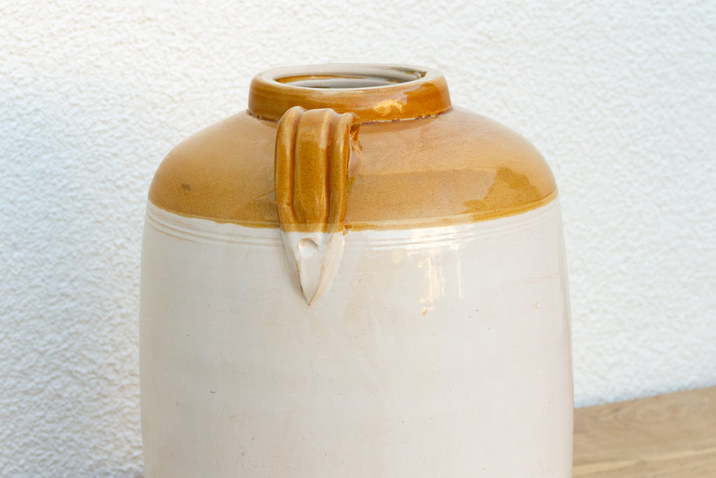 Vintage Two Tone Glazed Kitchen Canister