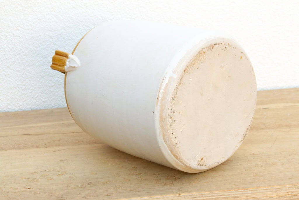 Vintage Two Tone Glazed Kitchen Canister