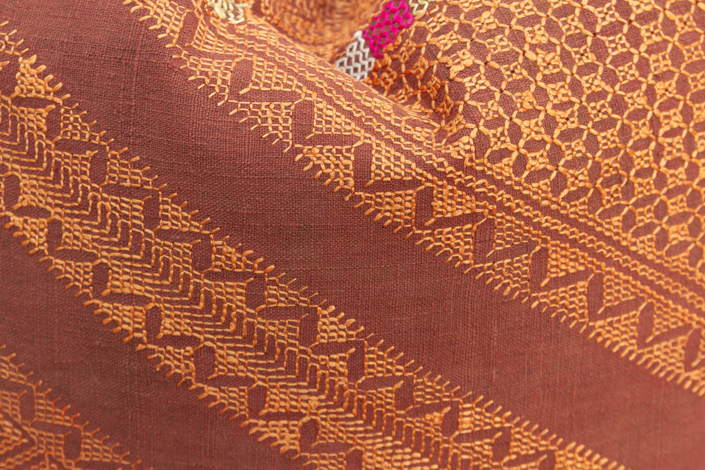 Patiala Starbust, Antique Phulkari Embroidered Pillow Cover (Trade)