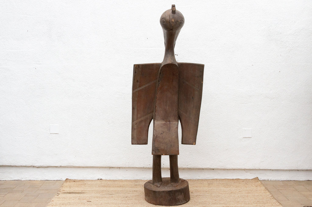 Majestic Oversize Senufo Bird African Sculpture