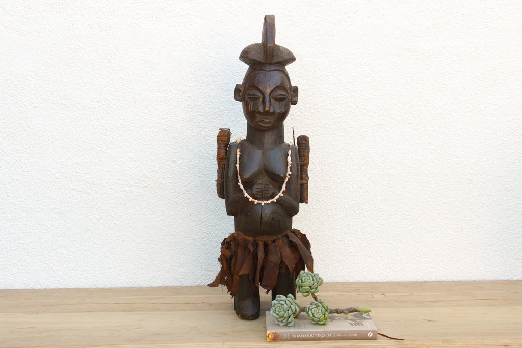 Rare Luba African Janus Power Figure (Trade)
