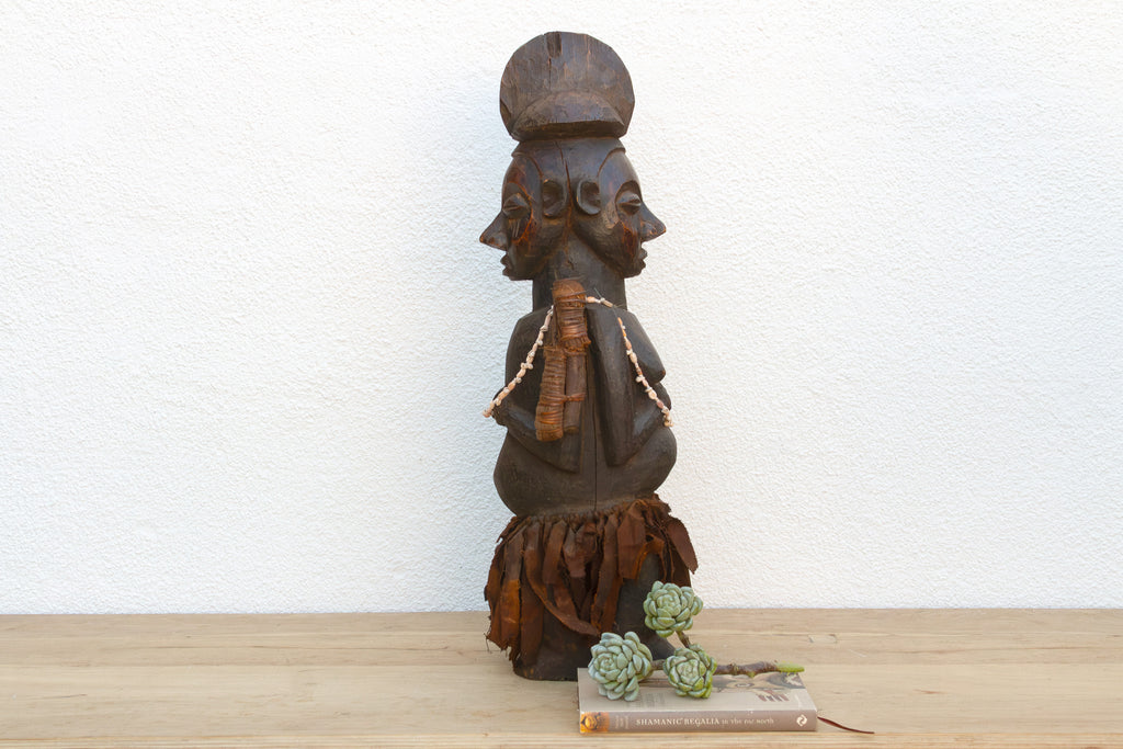 Rare Luba African Janus Power Figure (Trade)