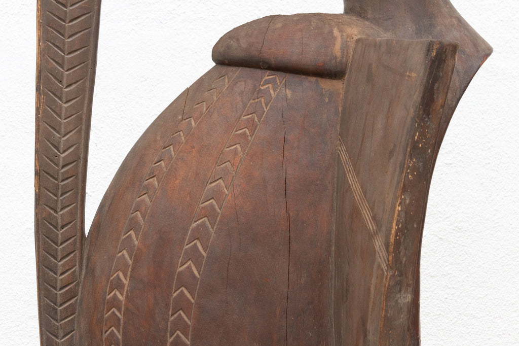 Majestic Oversize Senufo Bird African Sculpture