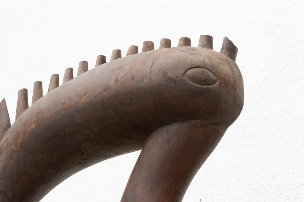 Majestic Oversize Senufo Bird African Sculpture