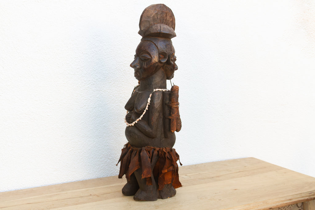 Rare Luba African Janus Power Figure (Trade)