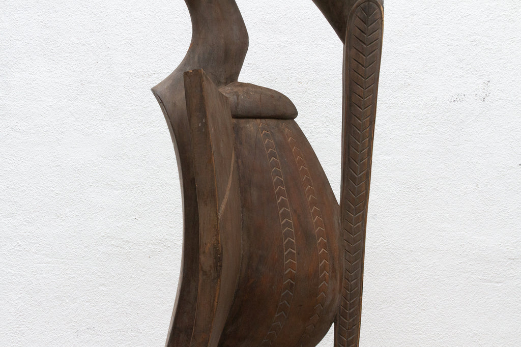 Antique Monumental African Bird from the Senufo Tribe
