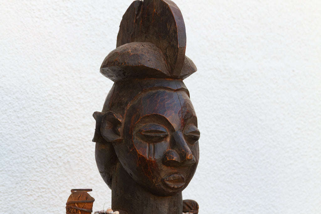 Rare Luba African Janus Power Figure (Trade)