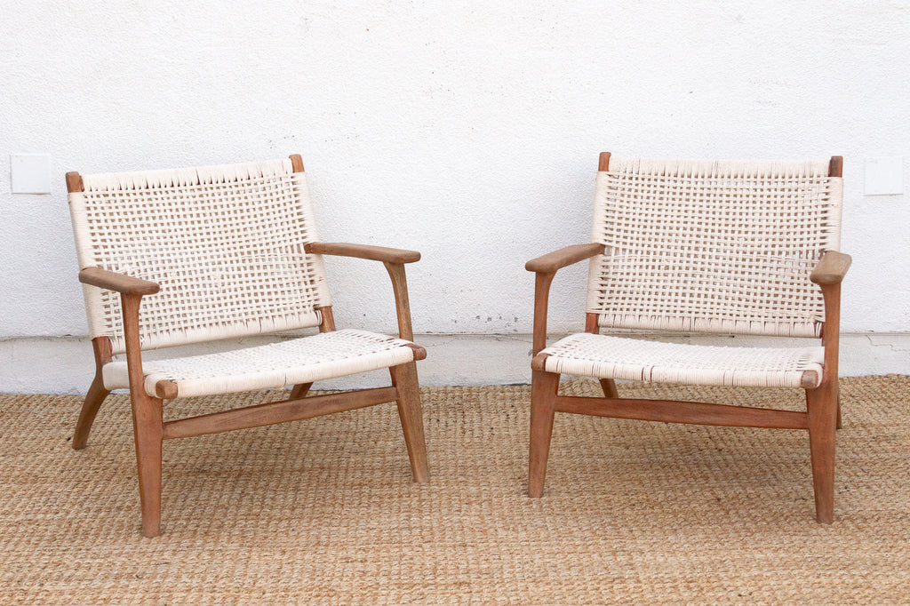 Pair of Mid-Century Style Lounge Chairs