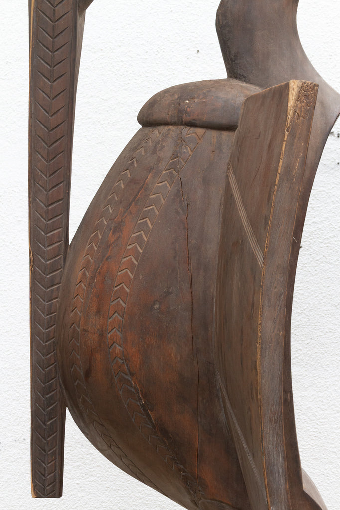 Antique Monumental African Bird from the Senufo Tribe