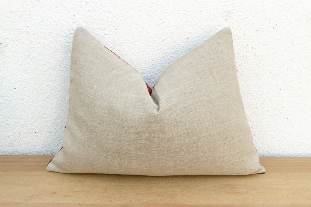 Ropar Radiant, Antique Phulkari Lumbar Pillow Cover (Trade)