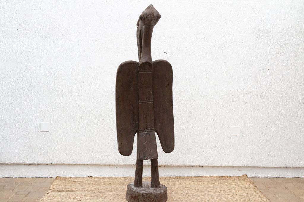 Ancient Savannah African Weathered Bird Statue