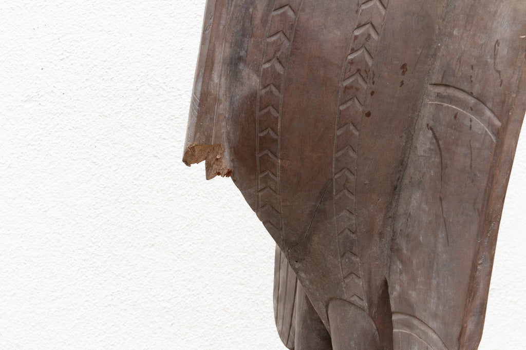 Ancient Savannah African Weathered Bird Statue