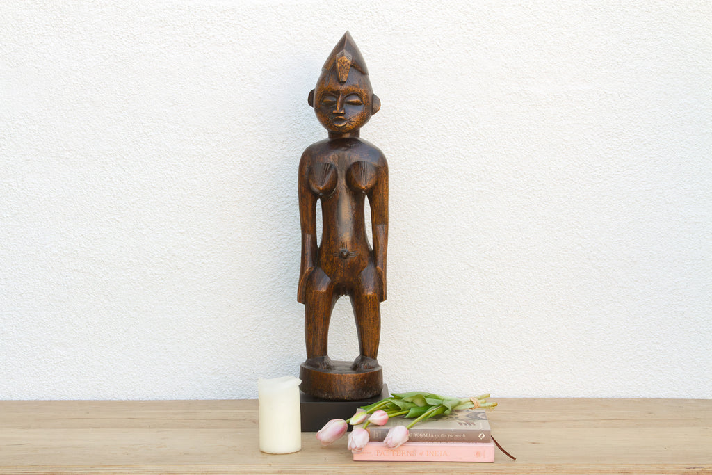 20th Century African Senufo Standing Figure on Stand (Trade)