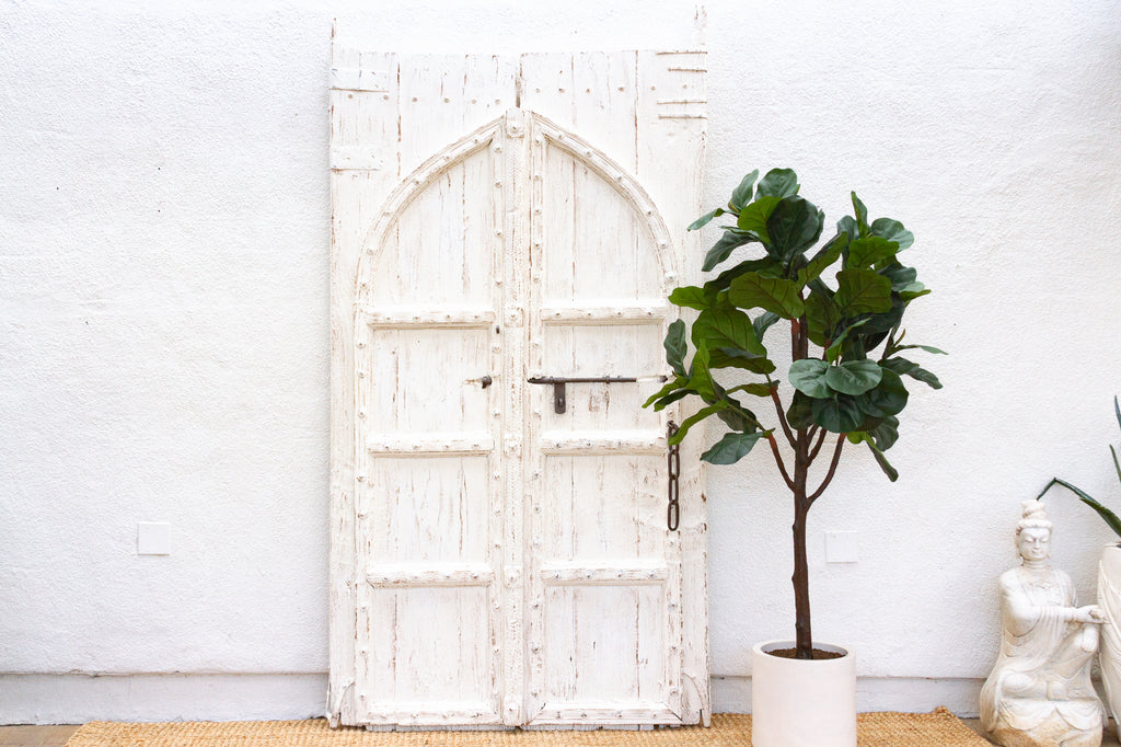 Early 1800's Palace Gates, Antique Indian Arched Doors