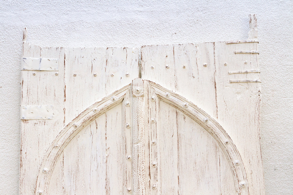 Early 1800's Palace Gates, Antique Indian Arched Doors