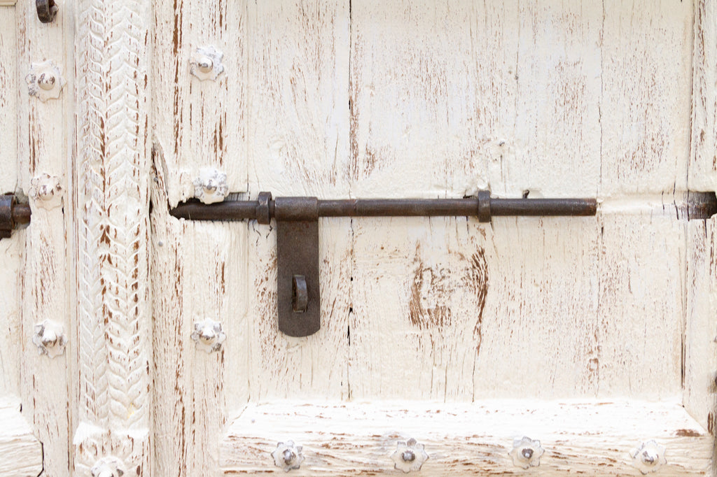 Early 1800's Palace Gates, Antique Indian Arched Doors
