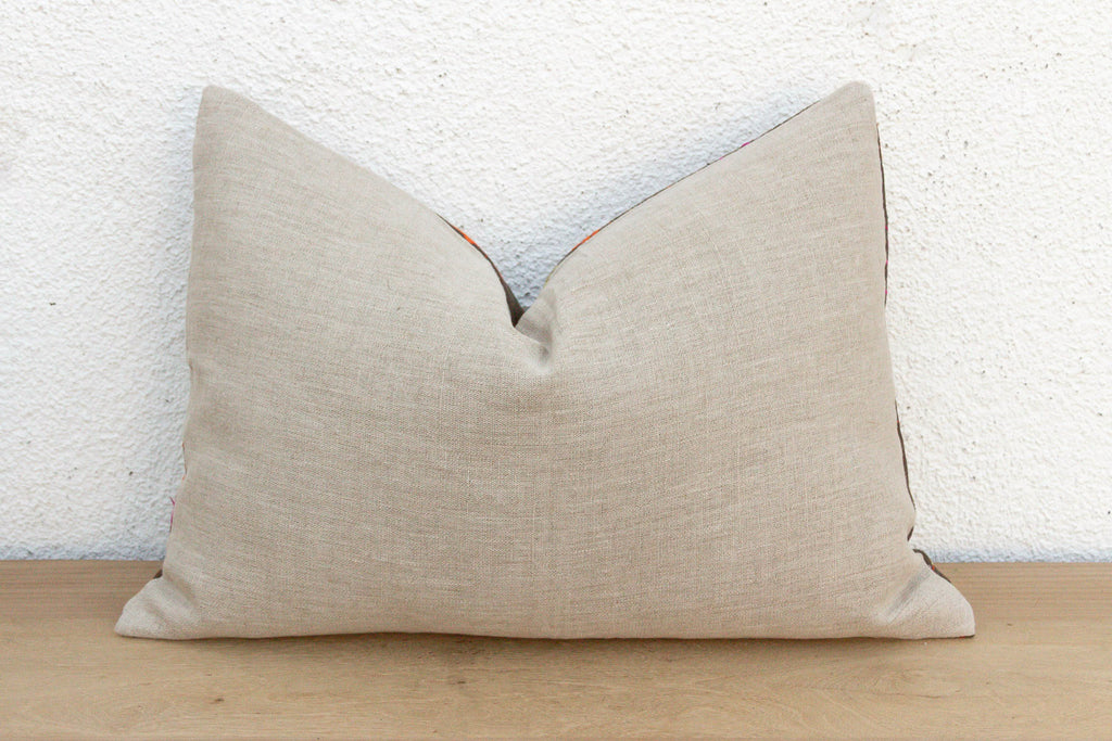 Juna Star, Antique Phulkari Lumbar Pillow Cove
